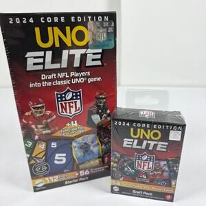UNO Elite NFL 2024 Core Edition & Draft Pack Starter Pack Sealed Collectible